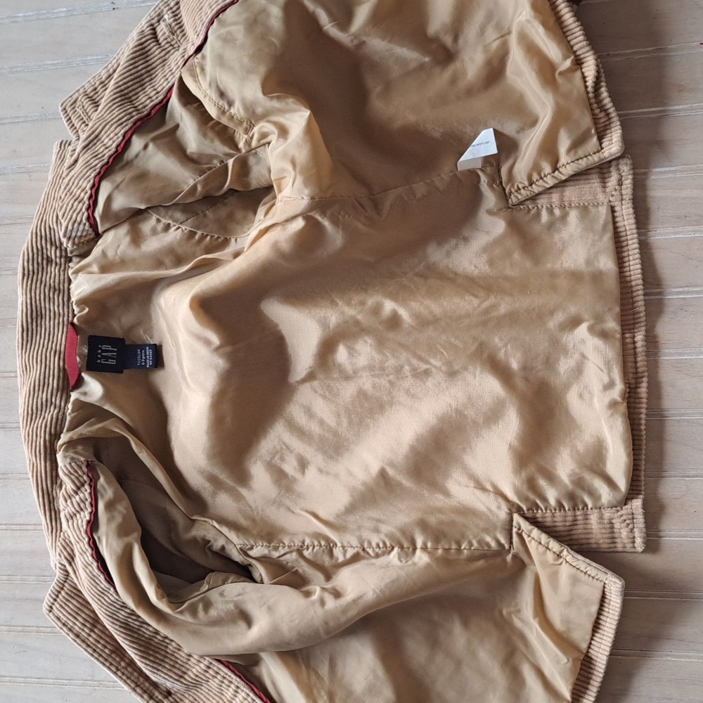 Baby Gap Toddler Tan Corduroy Blazer Jacket Elbow Patch Classic Vintage Preppy - Picture 6 of 11